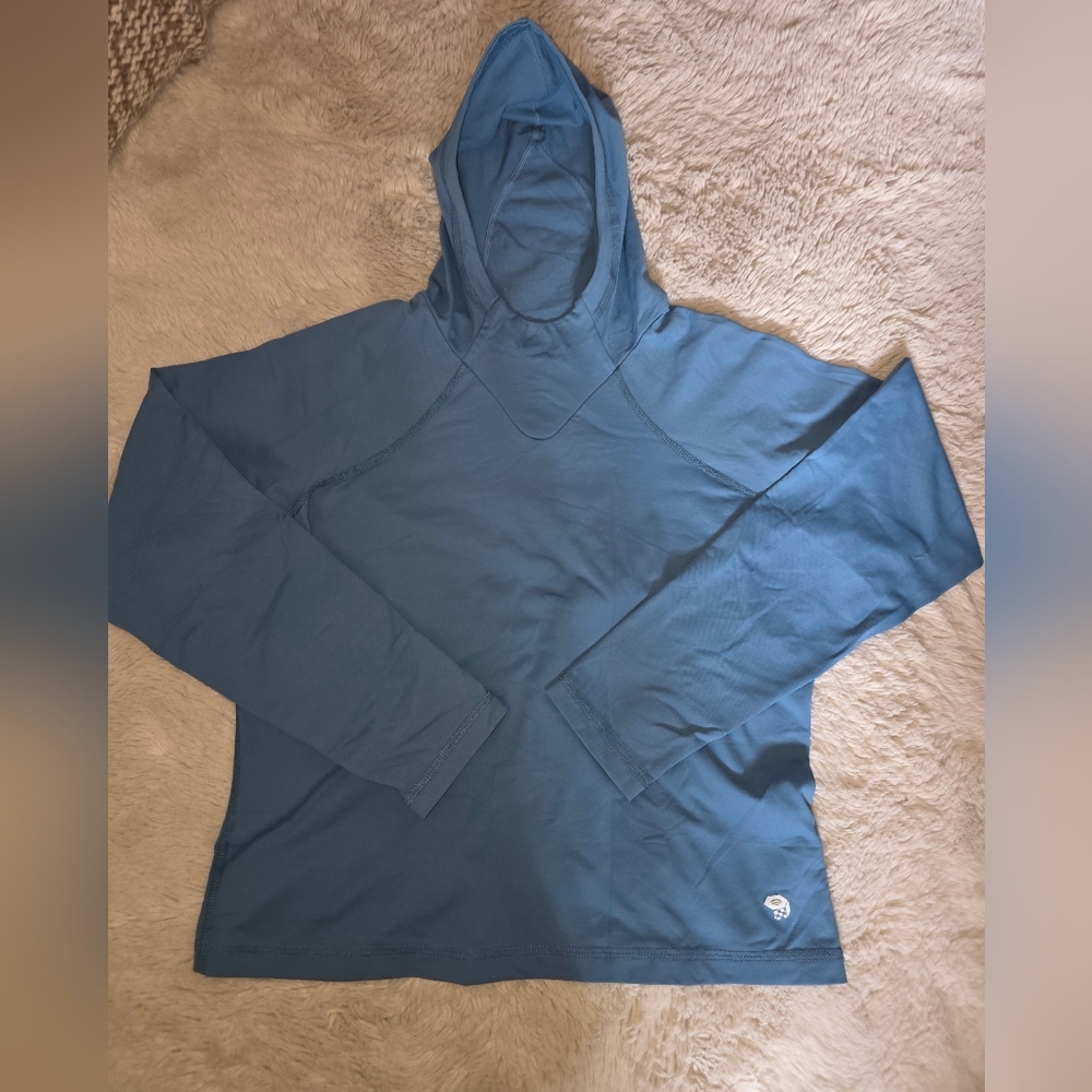 Mountain Hardwear  Womens Medium M Blue Caspian Tunic Hoodie